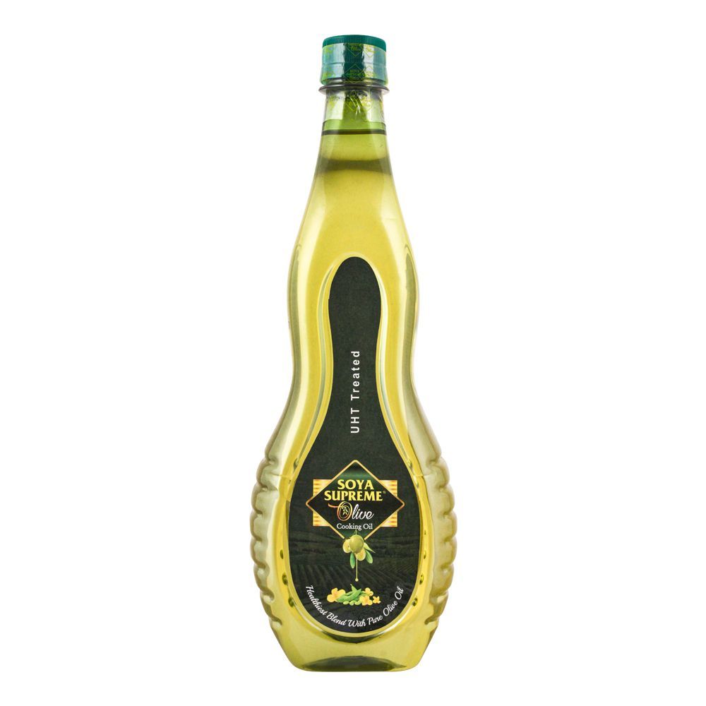 Soya Supreme Olive Cooking Oil, Bottle, 1 Liter - Main Image