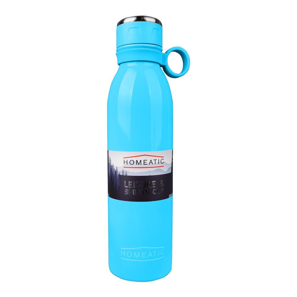 Homeatic Steel Water Bottle, 750ml Capacity, Blue, HKA-030 - Main Image