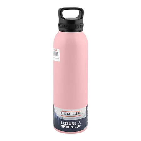 Homeatic Stainless Steel Water Bottle, 730ml, Pink, HKA-034 - Image 2