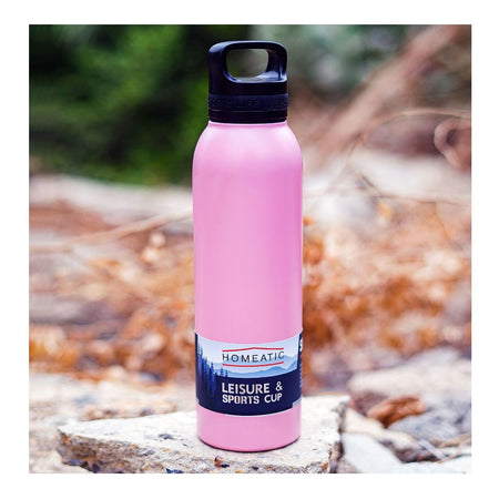 Homeatic Stainless Steel Water Bottle, 730ml, Pink, HKA-034 - Main Image