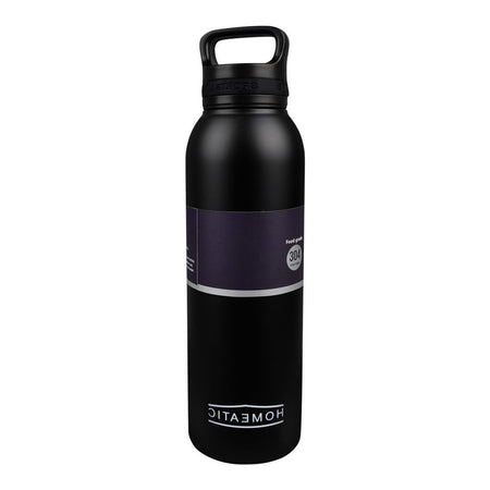 Homeatic Steel Water Bottle, 730ml Capacity, Black, HKA-034 - Image 2