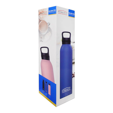 Homeatic Steel Water Bottle, 730ml Capacity, Black, HKA-034 - Image 3