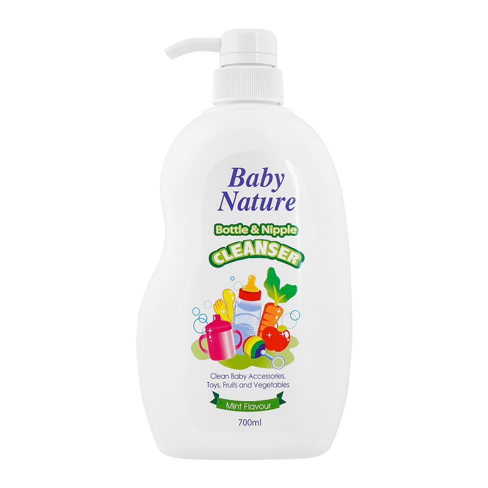 Baby Nature Mint Bottle & Nipple Cleanser, 700ml - Main Image