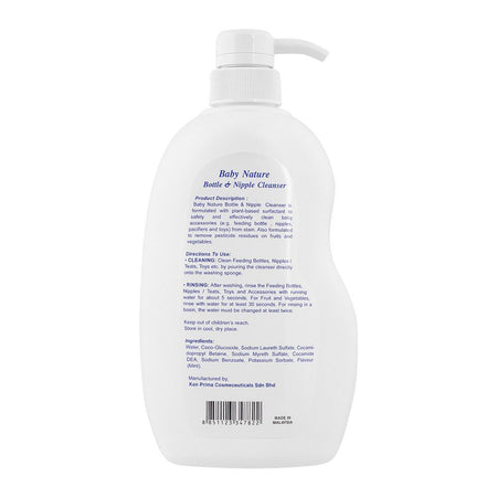 Baby Nature Mint Bottle & Nipple Cleanser, 700ml - Image 2