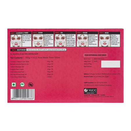 VLCC Natural Sciences Party Glow Salon Series Session 5 Complete Facial Kit 7-Pack - Image 2
