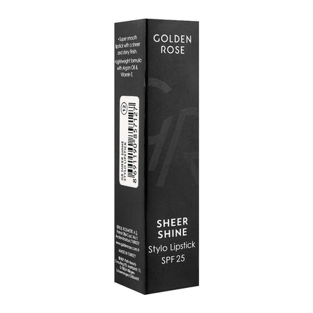 Golden Rose Sheer Shine SPF 25 Stylo Lipstick, 12 - Image 3