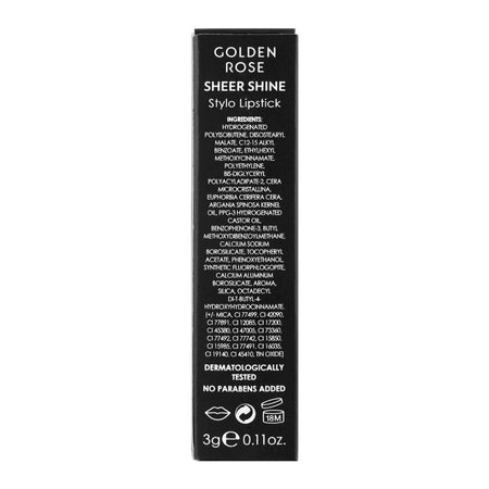 Golden Rose Sheer Shine SPF 25 Stylo Lipstick, 12 - Image 5