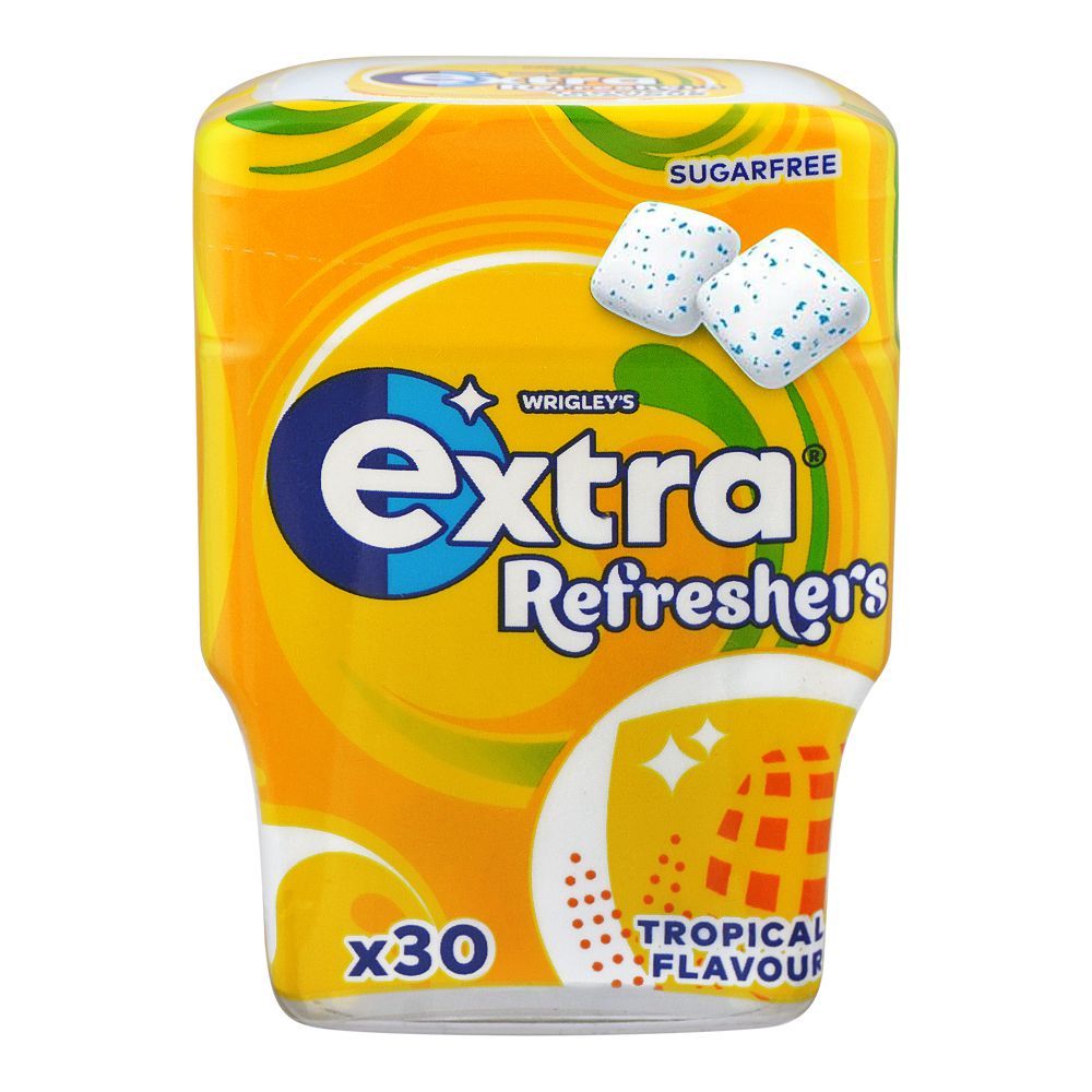 Wrigley's Extra Refreshers Tropical Flavor Sugar-Free, 30-Pack Bottle - Main Image