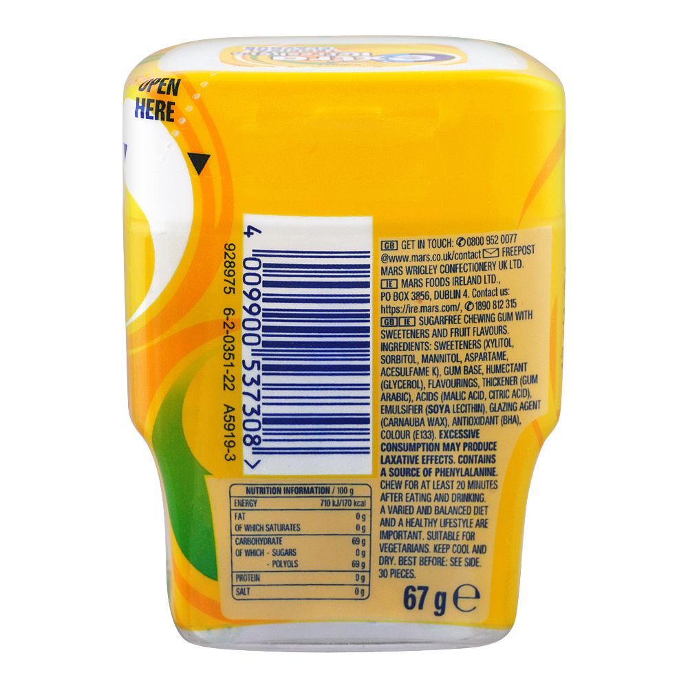 Wrigley's Extra Refreshers Tropical Flavor Sugar-Free, 30-Pack Bottle - Image 2