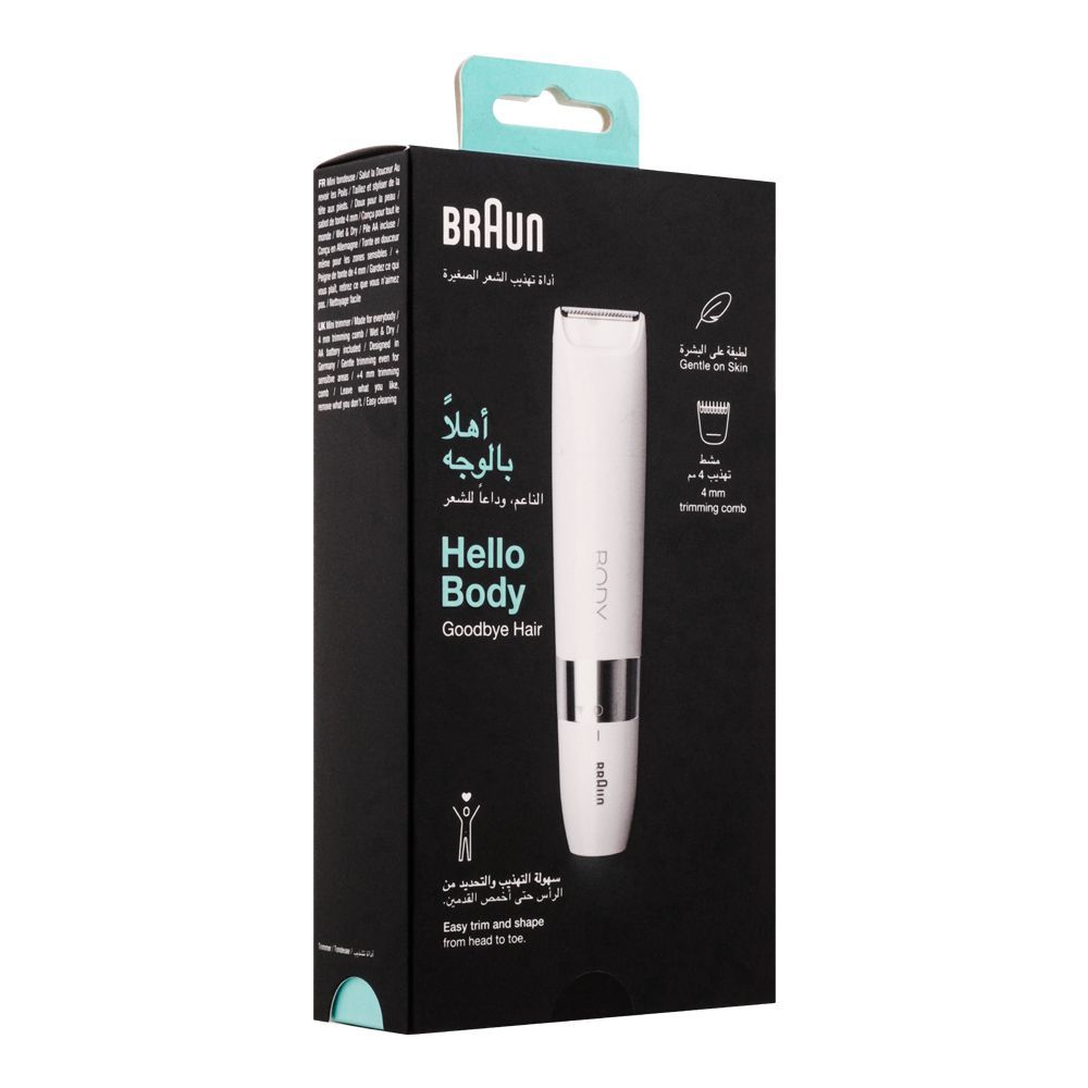 Braun Hello Body and Face Mini Facial Hair Remover, BS-1000 - Image 2