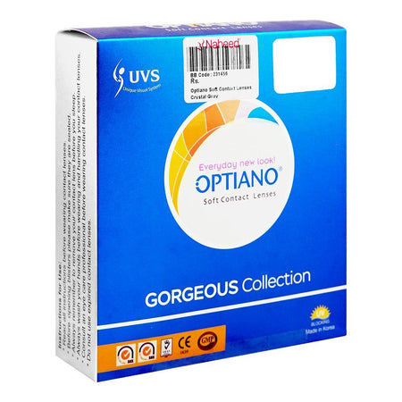 Optiano Soft Contact Lenses, Crystal Grey - Main Image