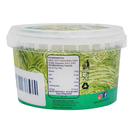 The Vittles Company Garlic & Herb Cream Cheese, Frozen, 200g - Image 3