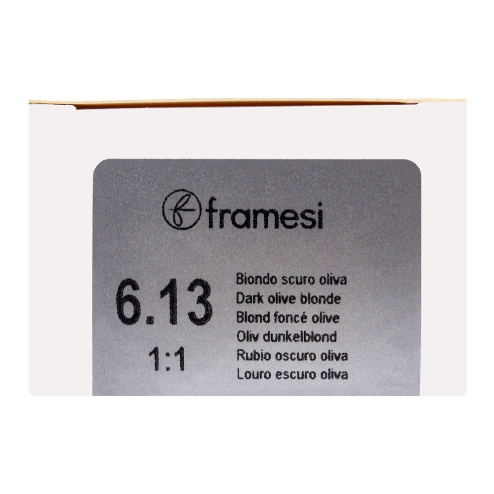 Framesi Framcolor Glamour Hair Coloring Cream 6.13 Dark Olive Blonde - Image 8