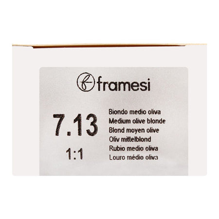 Framesi Framcolor Glamour Hair Coloring Cream 7.13 Medium Olive Blonde - Image 8