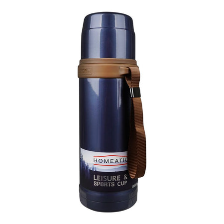 Homeatic Steel Water Bottle, 600ml Capacity, Blue, KD-596 - Main Image