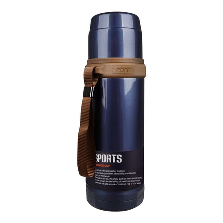 Homeatic Steel Water Bottle, 600ml Capacity, Blue, KD-596 - Image 2