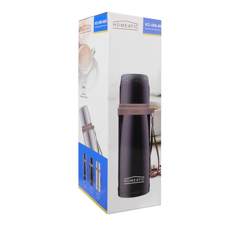 Homeatic Steel Water Bottle, 600ml Capacity, Blue, KD-596 - Image 4
