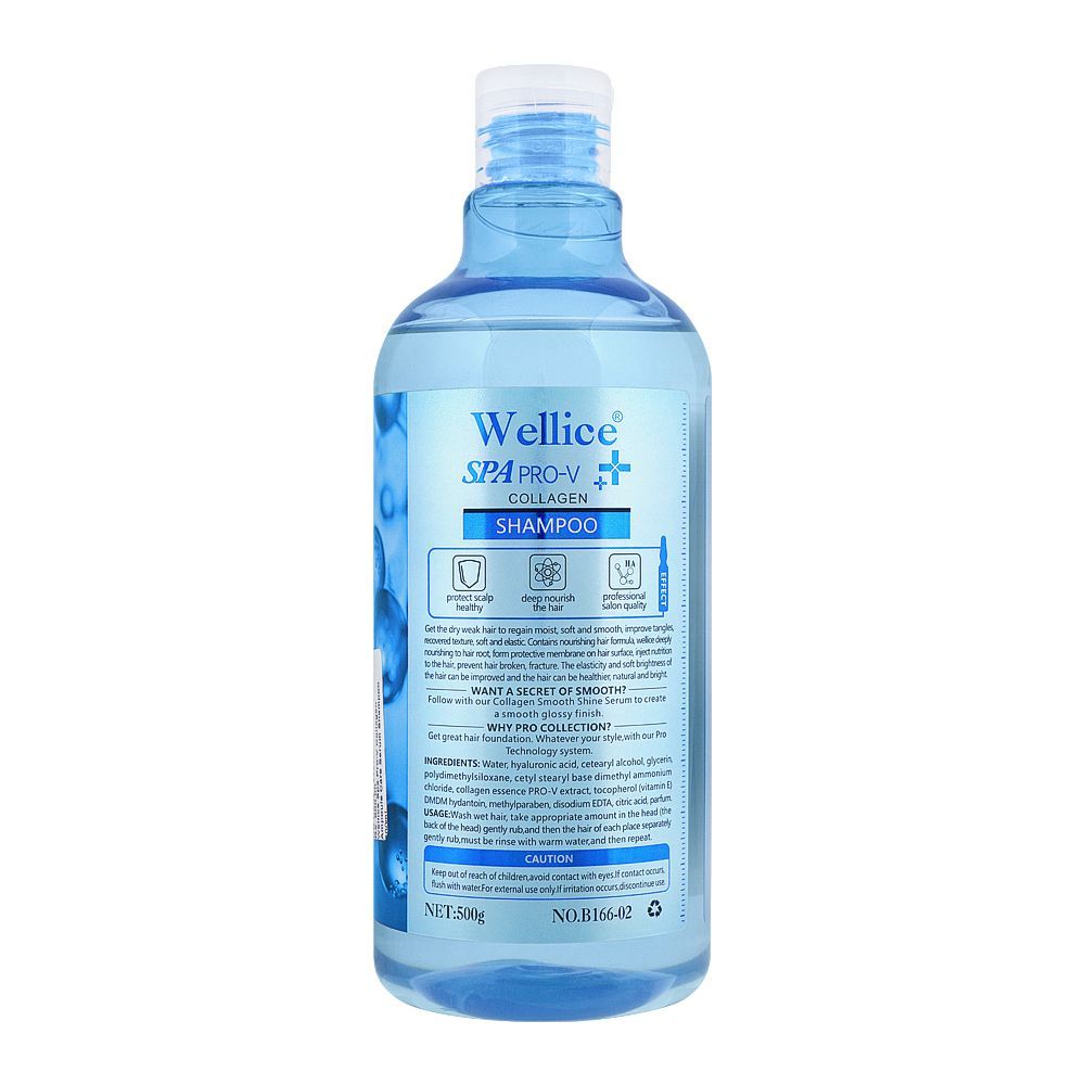 Wellice Professional Spa Pro-V Collagen Ampoule Care Serum Shampoo, 500ml - Image 2