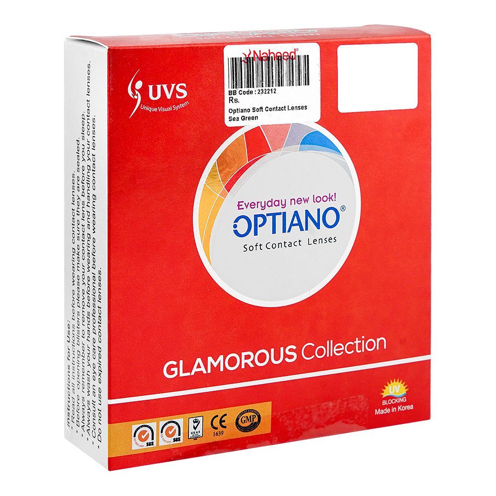 Optiano Soft Contact Lenses, Sea Green - Main Image