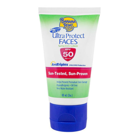 Banana Boat Ultra Protect Faces Sunscreen Lotion, SPF-50, 60ml - Main Image