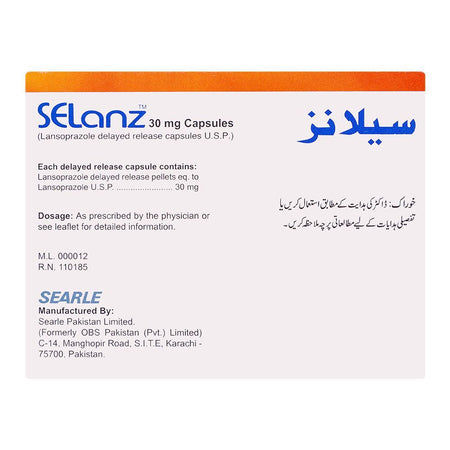 Searle Selanz Capsules, 30mg, 14-Pack - Image 2