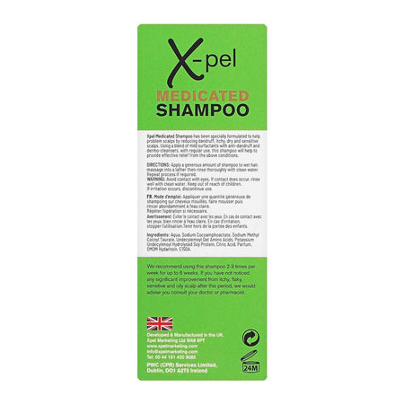 XHC X-Pel Medicated Shampoo, 300ml - Image 3