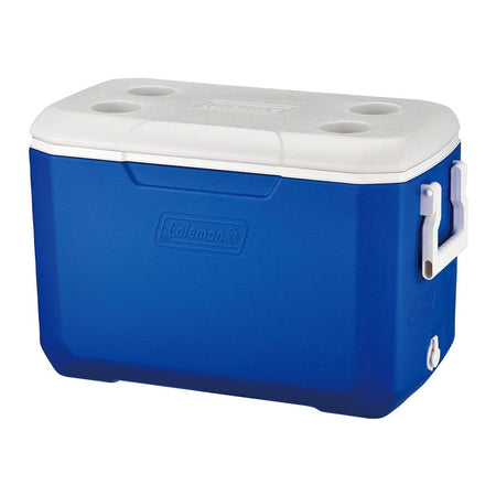 Coleman 48+5 Quart Combo Cooler, Portable Ice Box for Camping, Drinks & Picnics, Blue, 36078 - Main Image