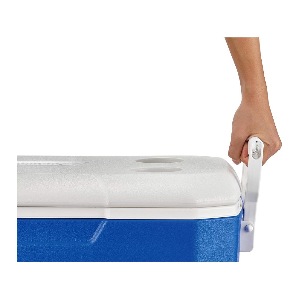 Coleman 48+5 Quart Combo Cooler, Portable Ice Box for Camping, Drinks & Picnics, Blue, 36078 - Image 6