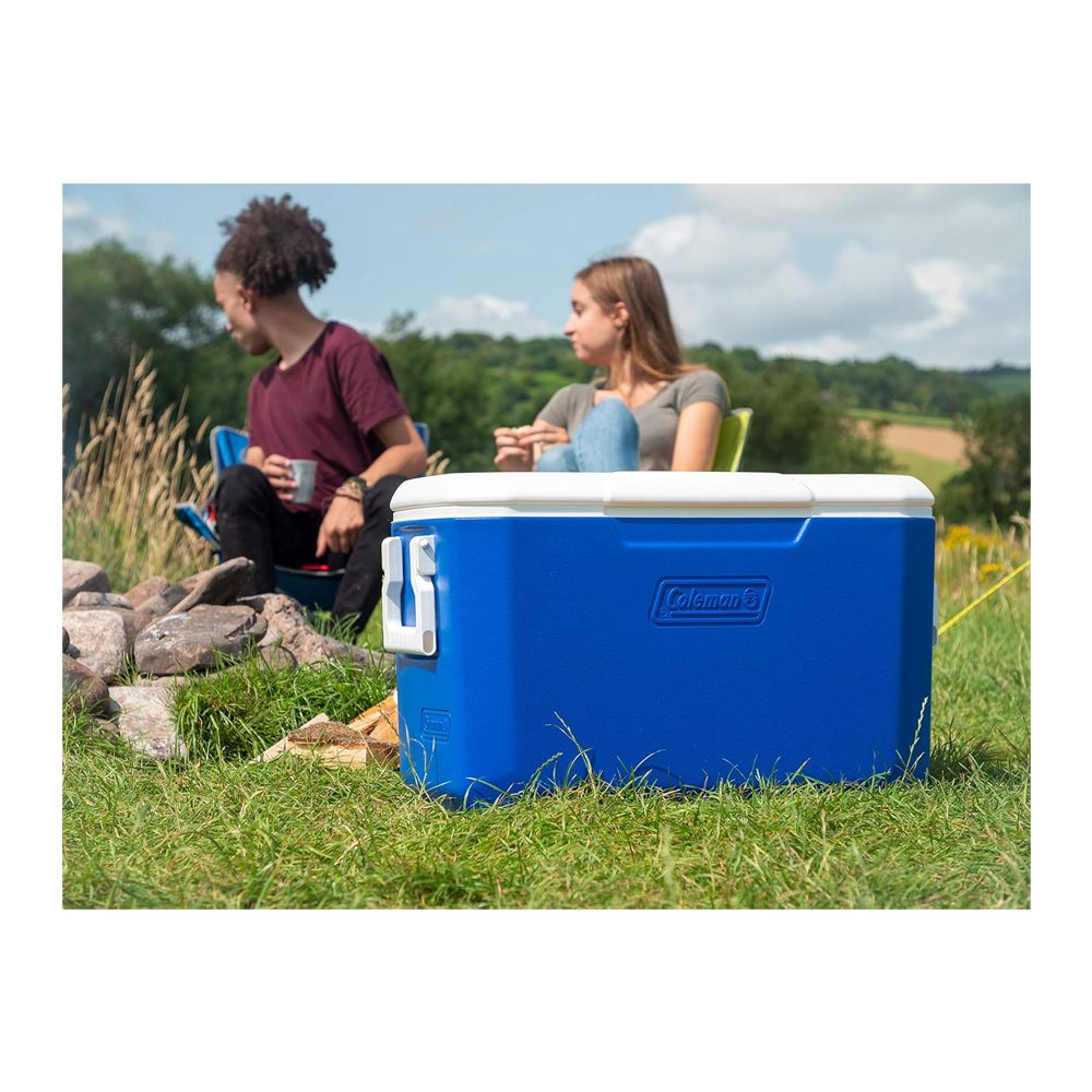 Coleman 48+5 Quart Combo Cooler, Portable Ice Box for Camping, Drinks & Picnics, Blue, 36078 - Image 8