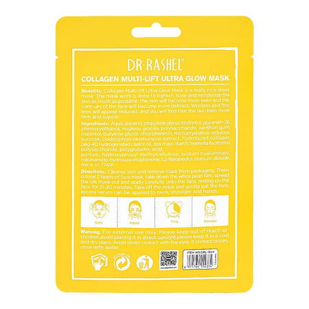 Dr. Rashel Collagen Multi-Lift Ultra Glow Sheet Mask, 25g - Image 5