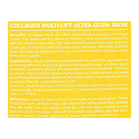 Dr. Rashel Collagen Multi-Lift Ultra Glow Sheet Mask, 25g - Image 6