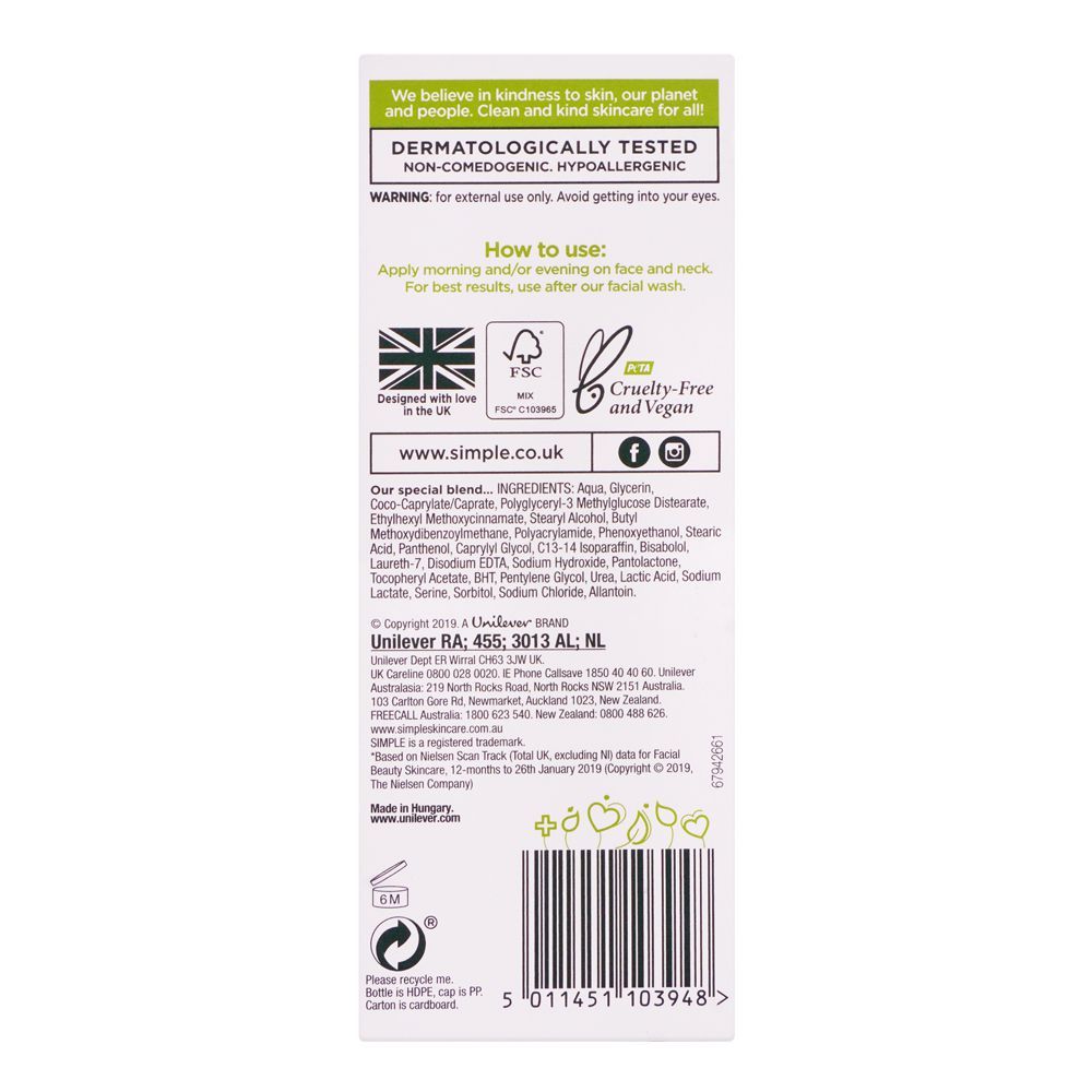 Simple Kind To Skin Replenishing Rich Moisturiser, 125ml - Image 2