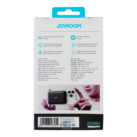 Joyroom Magnetic Wireless 20W 10000mAh, Fast Charging Mini Power Bank, Blue, JR-W020 - Image 2