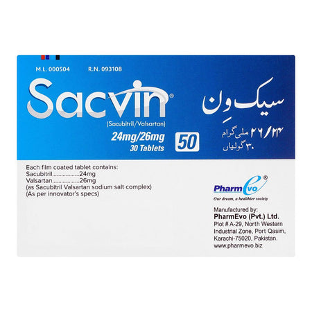 PharmEvo Sacvin 50, 24mg/26mg Tablets, 30-Pack - Image 2