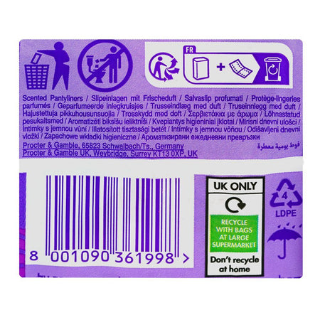 Always Daily Fresh Scent To Go Panty Liners, Normal, 20-Pack - Image 5