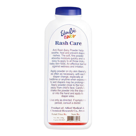 Eden Roc Baby Rash Care Anti Rash Powder, 150g - Image 2