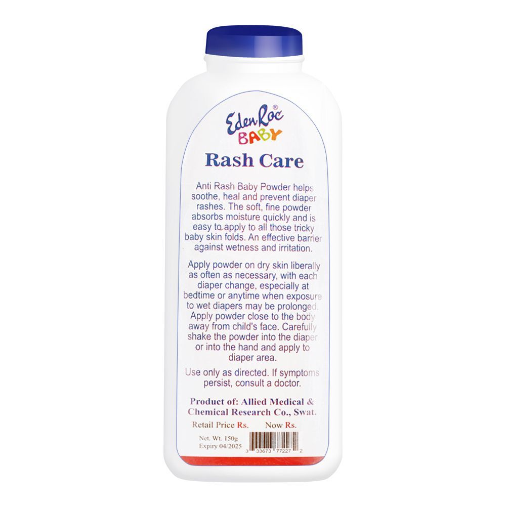 Eden Roc Baby Rash Care Anti Rash Powder, 150g - Image 2