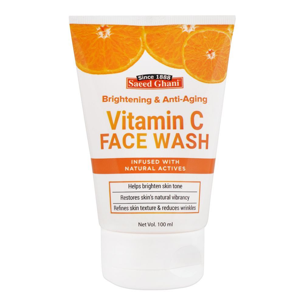 Saeed Ghani Vitamin C Brightening & Anti-Aging Face Wash, 100ml - Main Image