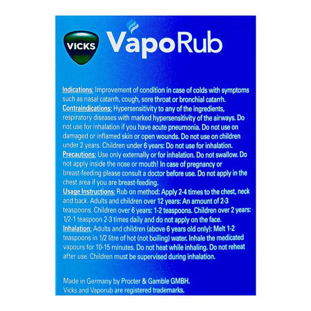 GSK Vicks Vapo Rub Ointment For Cold Relief, 100g - Image 3