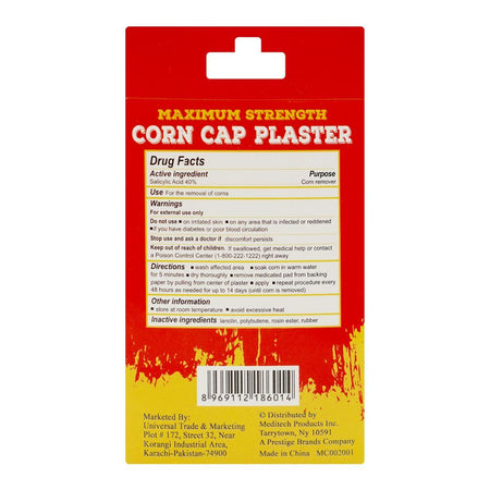 Dr.Comfort Corn Cap Plaster, Salicylic, 5-Pack Pads - Image 2