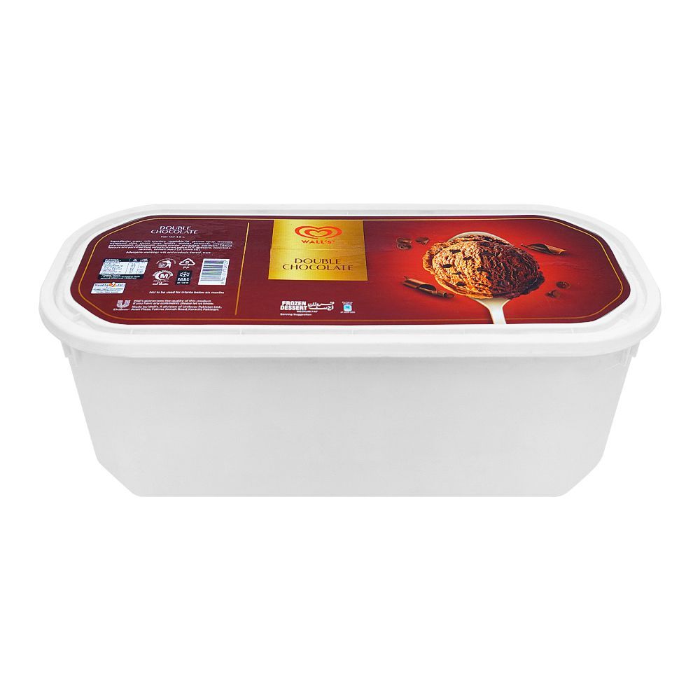 Walls Double Chocolate, Frozen Dessert, Ice Cream, 4.5Ltr - Image 2