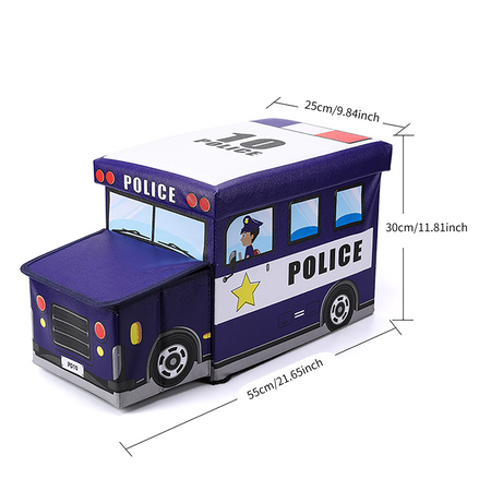 Bus Shape Storage Box (Yellow) – School Van