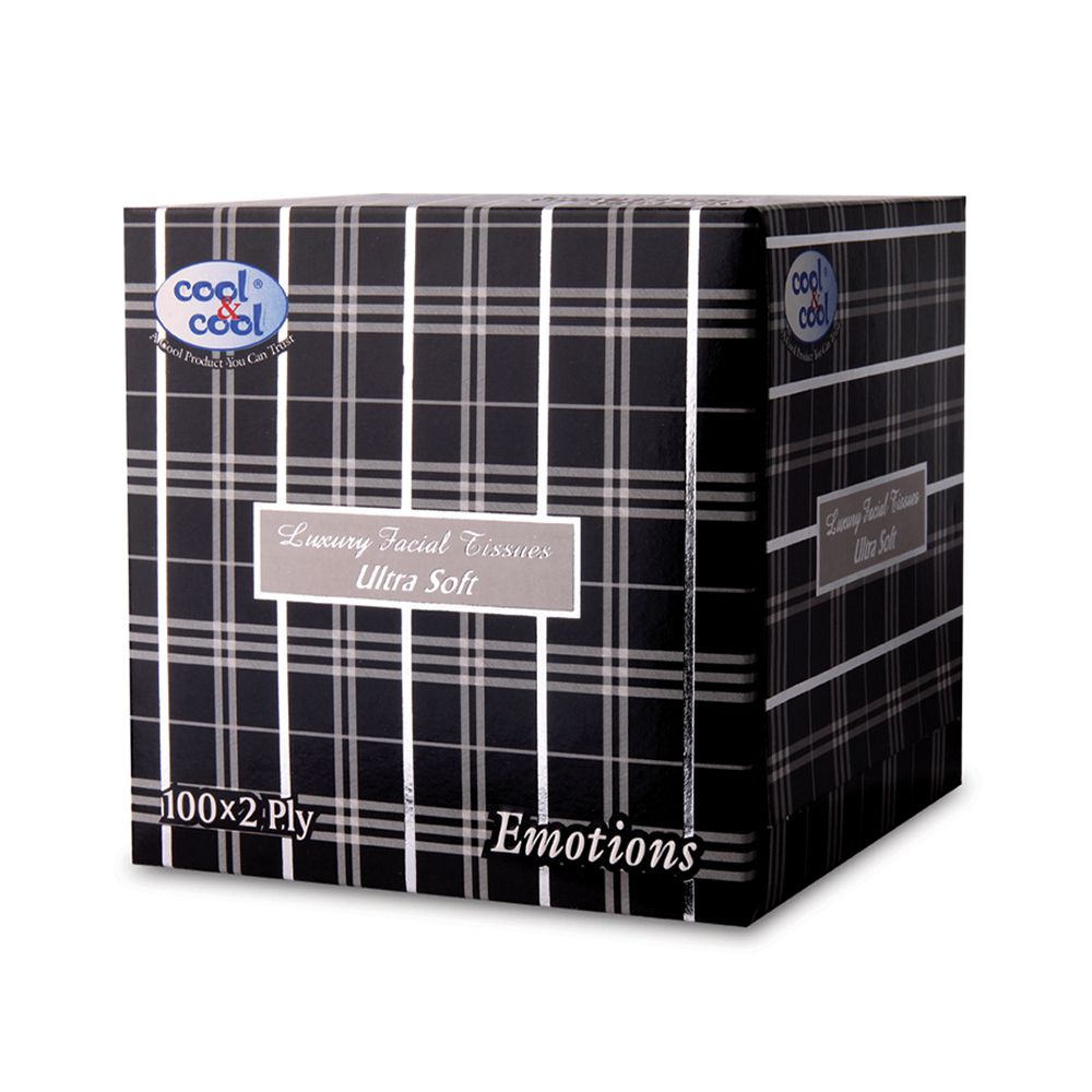Cool & Cool Emotions Luxury Facial Tissues, 2Ply, 100-Pack - Main Image