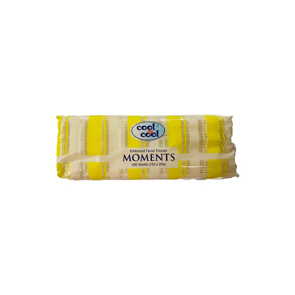 Cool & Cool Moments Premium Facial Tissues, 150x2Ply, 300-Pack - Main Image
