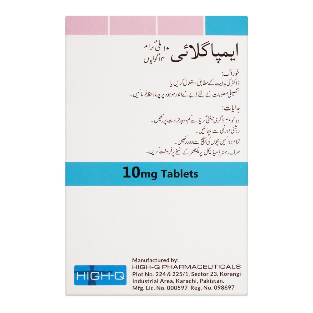 High-Q Pharmaceuticals Empagli Tablet, 10mg, 14-Pack - Image 2