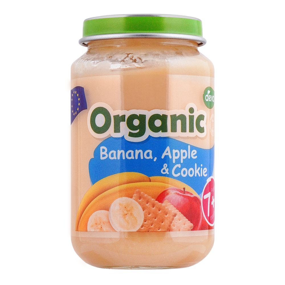 Deva Organic Banana, Apple & Cookie Baby Food, 7+, 190g - Main Image