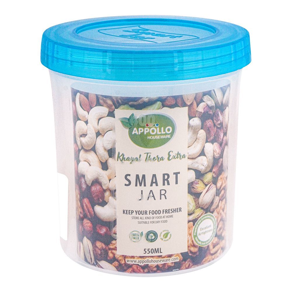 Appollo Smart Jar Medium, Turquoise, 500ml - Image 2