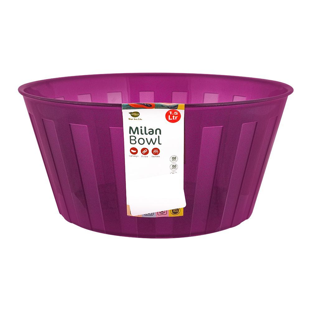 Appollo Milan Bowl, Purple, 1.5 Liters - Image 2