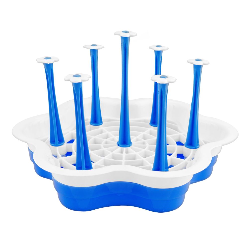 Appollo Plastic Victoria Glass Stand, Blue, 11.22 x 14.37 x 6.02 inches - Main Image