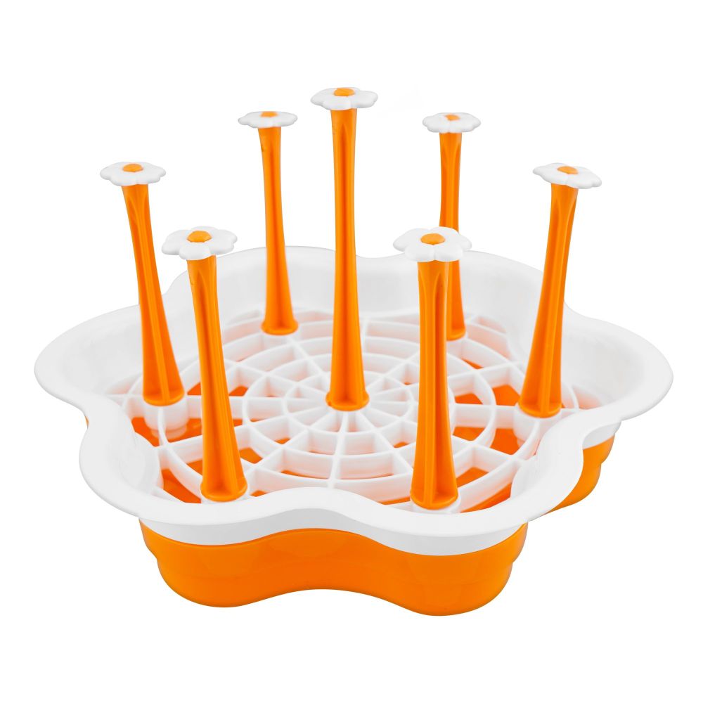 Appollo Plastic Victoria Glass Stand, Orange, 11.22 x 14.37 x 6.02 inches - Main Image
